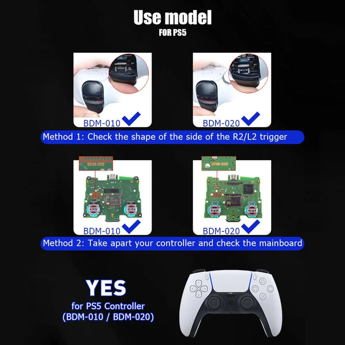 DATA FROG For Sony Playstation 5 Controller Back Button Attachment Wireless Gamepad Back Button - Black - 4