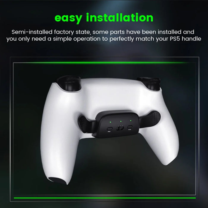 DATA FROG For Sony Playstation 5 Controller Back Button Attachment Wireless Gamepad Back Button - Black - 5