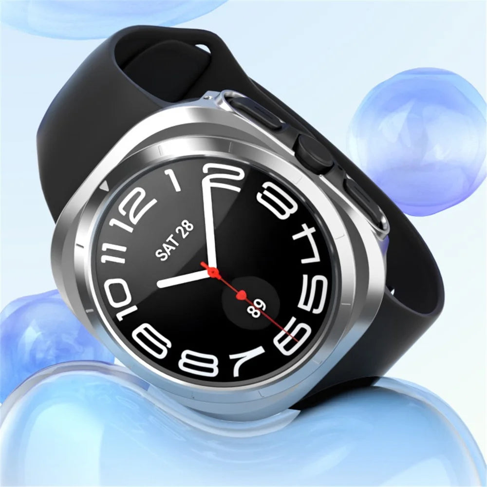 For Samsung Galaxy Watch Ultra (2025) 47mm / Ultra 47mm Hard PC Case Hollow Watch Cover - Silver - 4