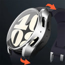 For Samsung Galaxy Watch7 44mm Case Full Guard Soft TPU Watch Protector Built-In Screen Cover - Silver - 6