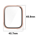For Amazfit Bip 5 Unity A2324 Anti-Scratch PC Watch Case with Built-In Tempered Glass Film - Pink - 7