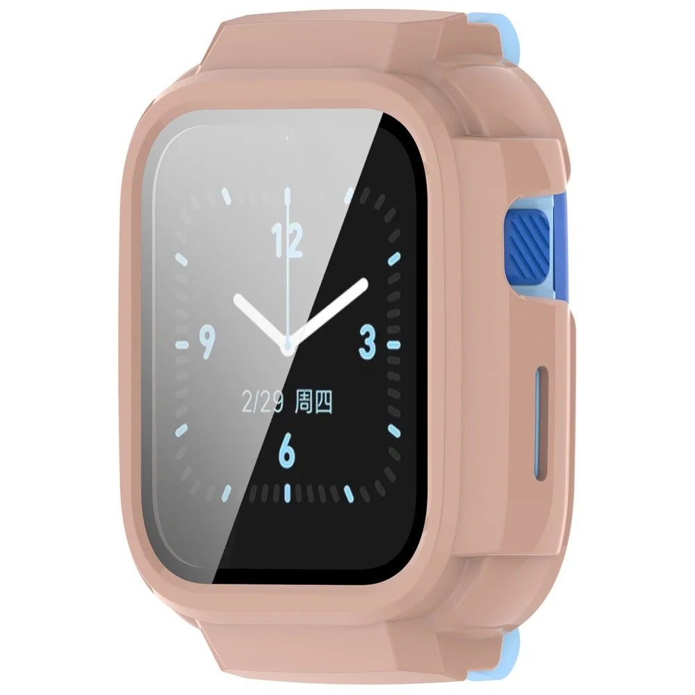 For Mibro Children's Phone Watch T6C Case Hard PC Full Coverage Protective Cover - Pink - 2