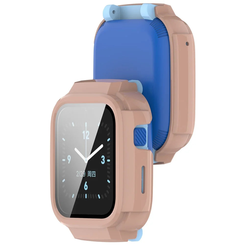 For Mibro Children's Phone Watch T6C Case Hard PC Full Coverage Protective Cover - Pink - 6