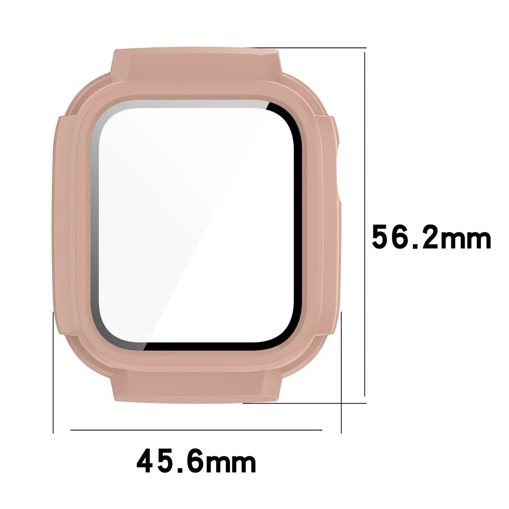 For Mibro Children's Phone Watch T6C Case Hard PC Full Coverage Protective Cover - Pink - 7