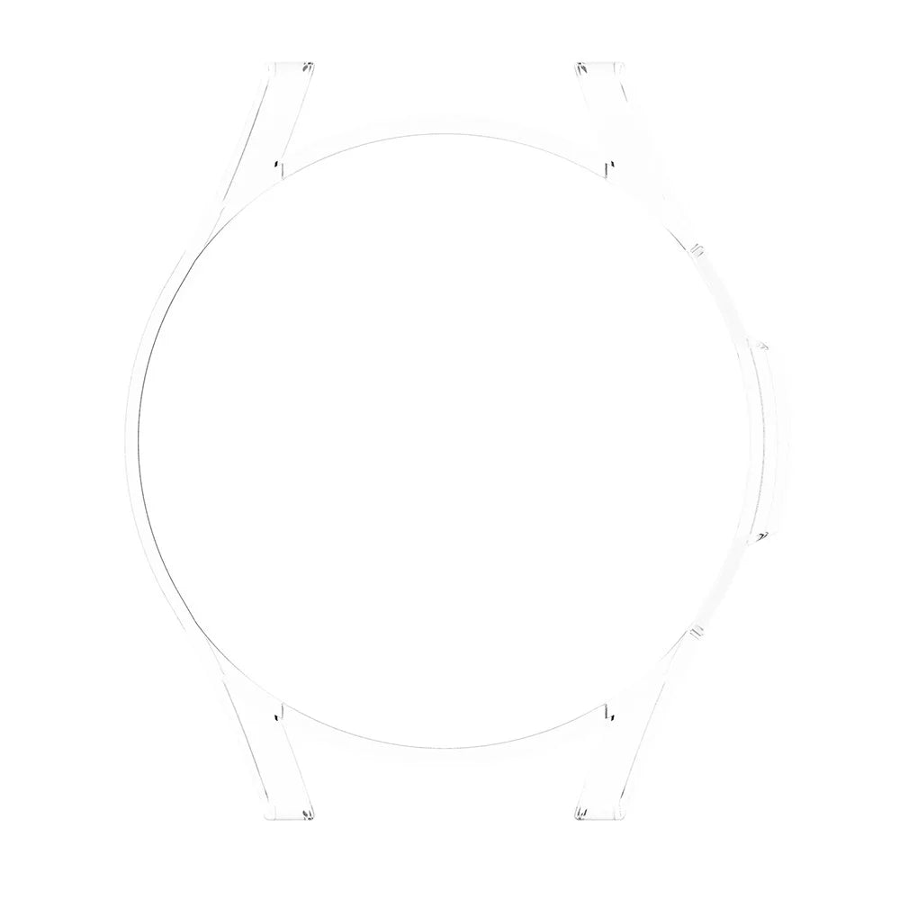 For Samsung Galaxy Watch FE 40mm SM-R861 PC Watch Case Hollow Half Cover - Clear - 3