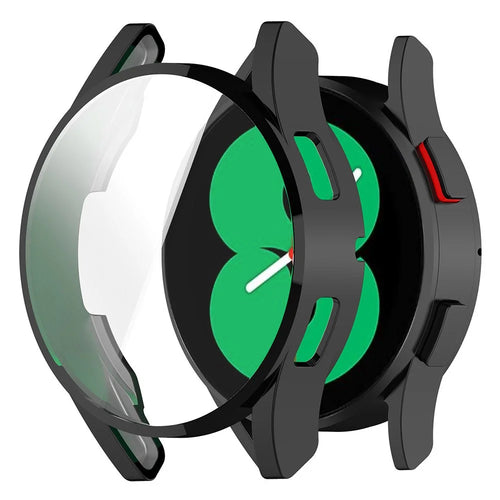 For Samsung Galaxy Watch FE 40mm Watch Case Full Protection Electroplating TPU Cover - Black - 1