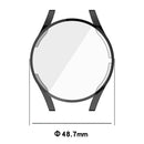For Samsung Galaxy Watch FE 40mm Watch Case Full Protection Electroplating TPU Cover - Black - 7