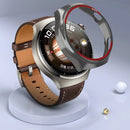 For Huawei Watch 4 Pro Watch Case Hollow PC Half Protective Cover - Black+Red - 3