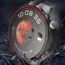 For Huawei Watch 4 Pro Watch Case Hollow PC Half Protective Cover - Black+Red - 4