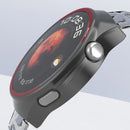 For Huawei Watch 4 Pro Watch Case Hollow PC Half Protective Cover - Black+Red - 6