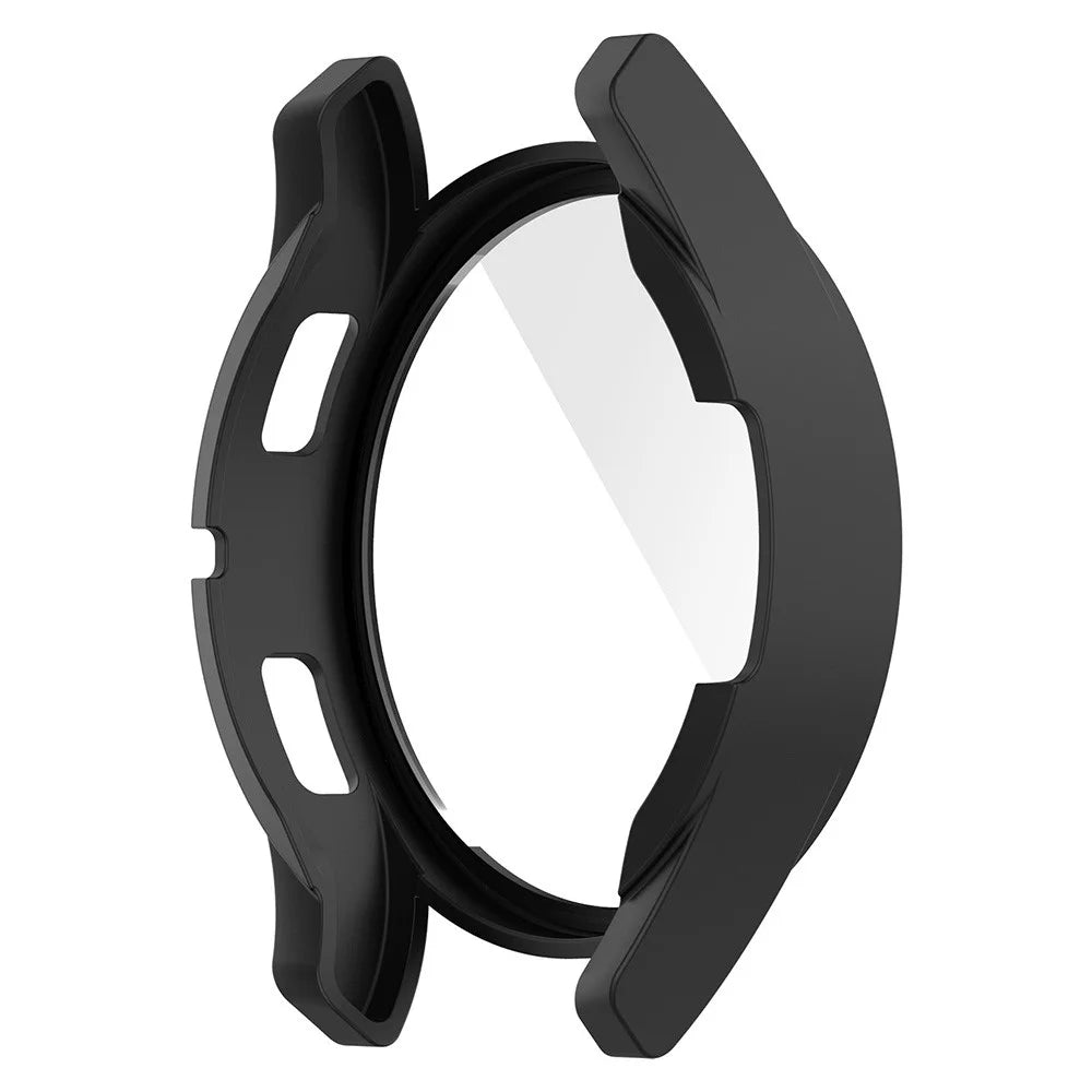 For Samsung Galaxy Watch FE / Watch4 40mm Case PC Watch Cover with Tempered Glass Screen Protector - Black - 5