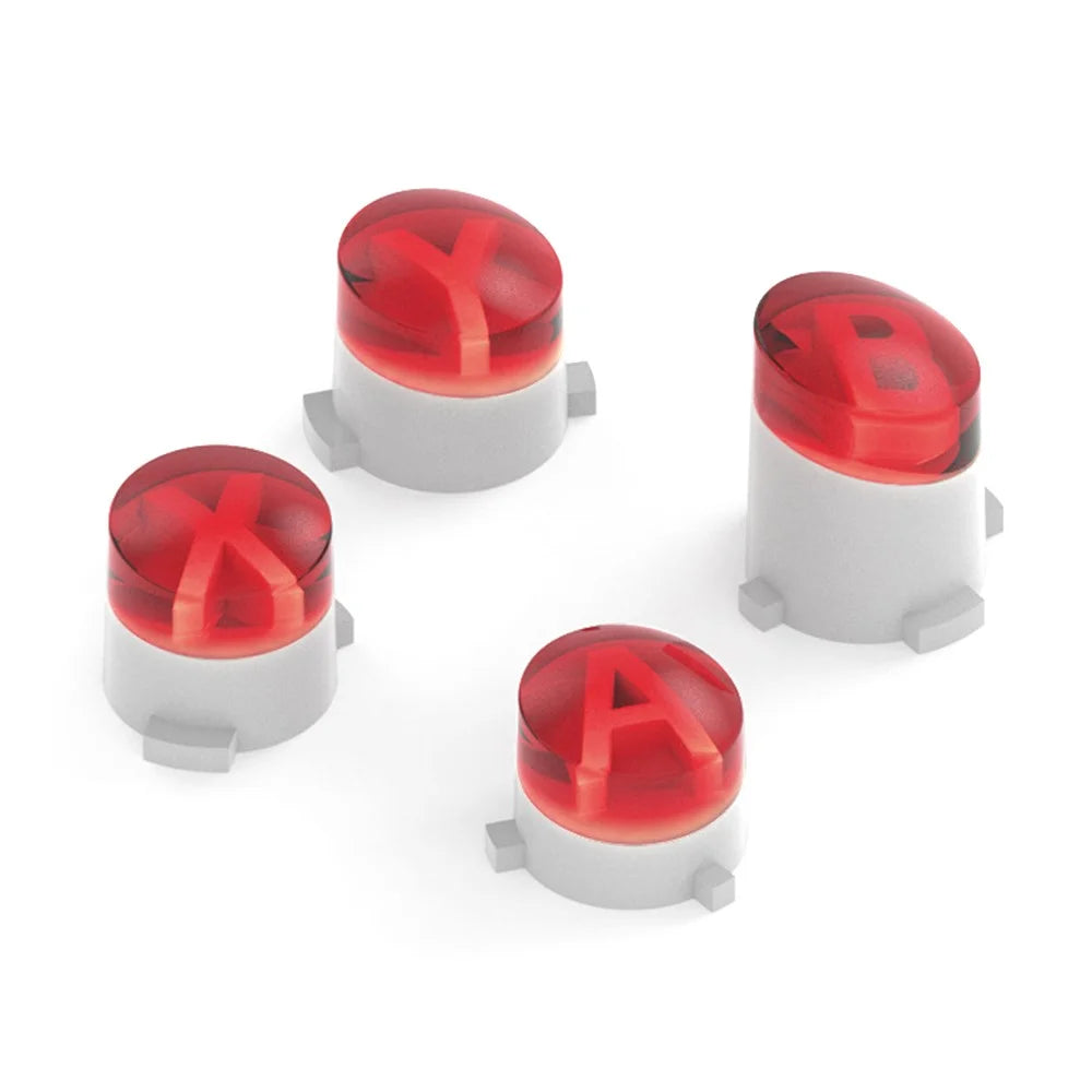DATA FROG For Xbox One S / Xbox One / Xbox Elite Controller ABXY Buttons Replacement Gamepad Buttons - Red - 1