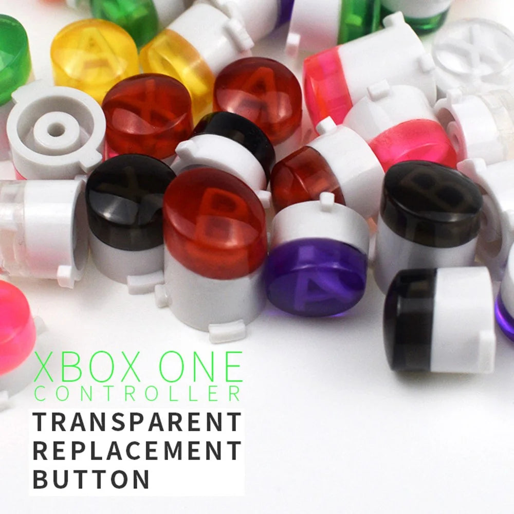 DATA FROG For Xbox One S / Xbox One / Xbox Elite Controller ABXY Buttons Replacement Gamepad Buttons - Red - 6