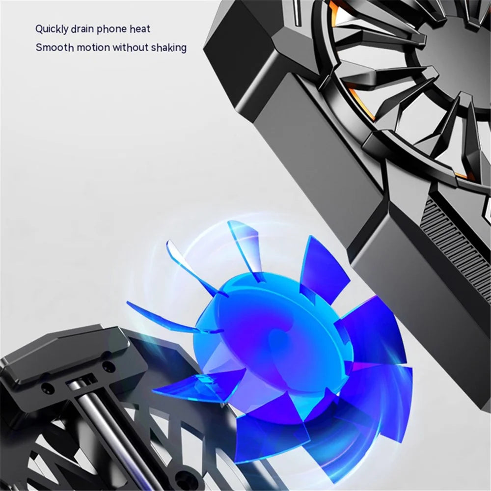 S-08 Phone Back Radiator Cellphone Gaming Mute Heat Dissipation Air Cooling Fan, Plug-In Powered - 3