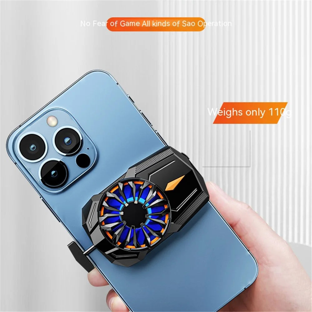 S-08 Phone Back Radiator Cellphone Gaming Mute Heat Dissipation Air Cooling Fan, Plug-In Powered - 4
