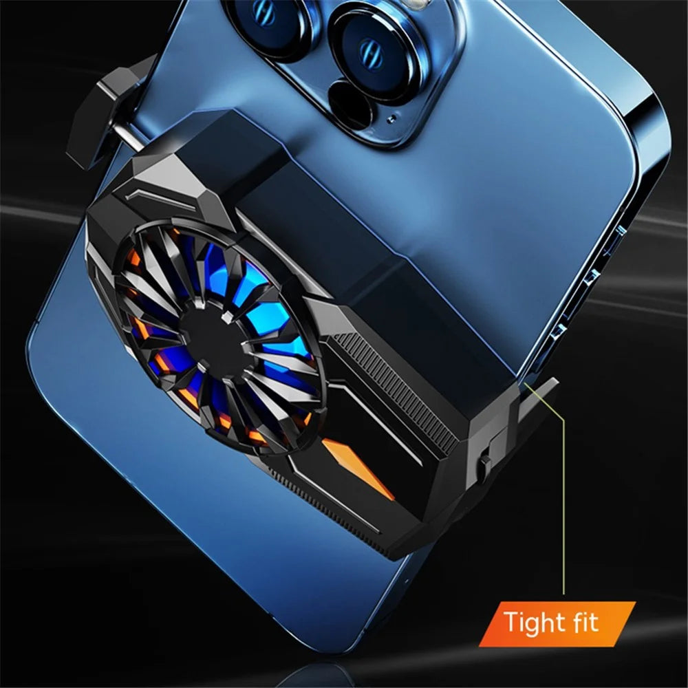 S-08 Phone Back Radiator Cellphone Gaming Mute Heat Dissipation Air Cooling Fan, Plug-In Powered - 5