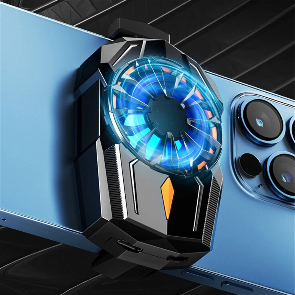 S-08 Phone Back Radiator Cellphone Gaming Mute Heat Dissipation Air Cooling Fan, Plug-In Powered - 6