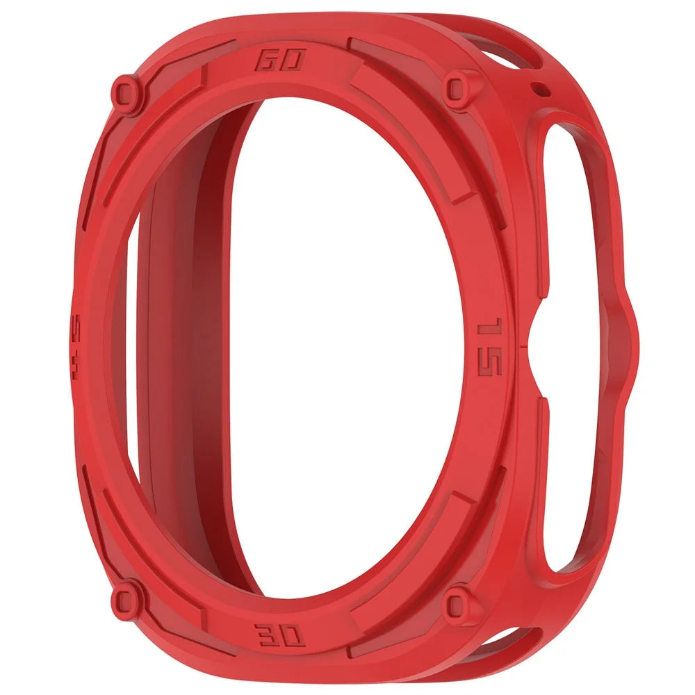 For Samsung Galaxy Watch Ultra (2025) 47mm / Ultra 47mm Anti-Collision TPU Watch Case Hollow Protective Frame - Red - 2
