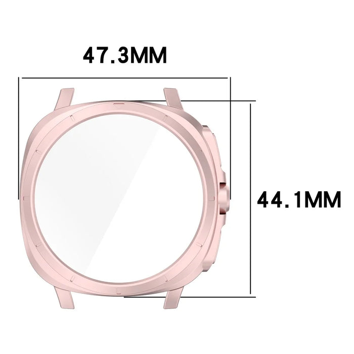 For Samsung Galaxy Watch7 40mm Anti-Drop Watch Case TPU Protective Frame - Pink - 7