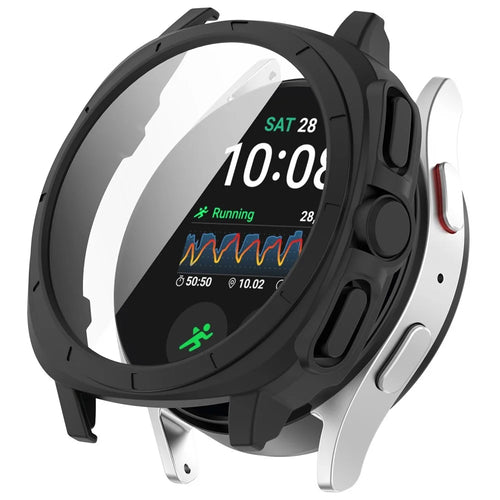 For Samsung Galaxy Watch7 44mm to Galaxy Watch Ultra Transfer Case Hard PC Watch Case Cover - Black - 1