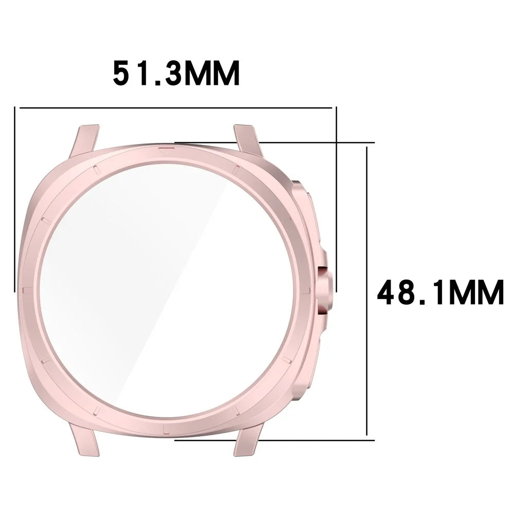 For Samsung Galaxy Watch7 44mm to Galaxy Watch Ultra Transfer Case Hard PC Watch Case Cover - Black - 7