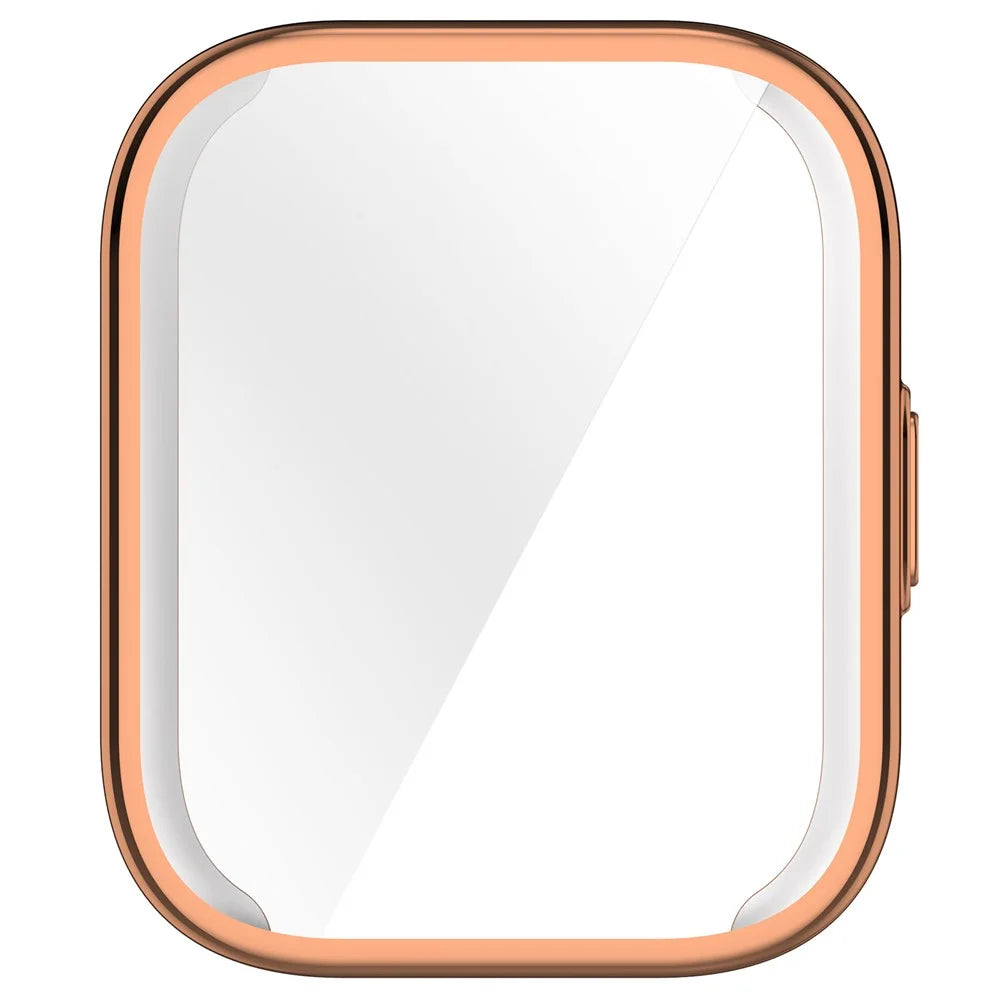 For Amazfit Bip 5 Unity TPU Case Anti-Scratch Smartwatch Protector Watch Case Cover - Rose Gold - 4