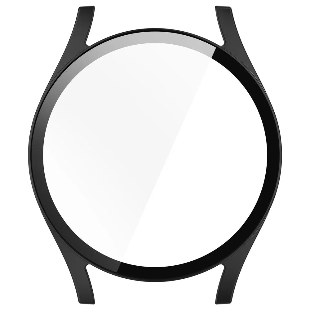 For Samsung Galaxy Watch7 40mm PC Watch Case with Tempered Glass Screen Film - Black - 6