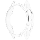 For Samsung Galaxy Watch7 44mm Clear Watch Case Half Wrap PC Watch Cover Protector - Champagne Gold - 4