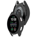For Samsung Galaxy Watch7 44mm Watch Case Hollow Half Cover PC Frame - Black - 3