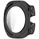 For Samsung Galaxy Watch Ultra (2025) 47mm / Ultra 47mm PC Watch Case Anti-Scratch Cover with Tempered Glass Film - Black - 4