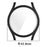 For Samsung Galaxy Watch7 40mm Clear Watch Case Half Wrap TPU Watch Cover Protector - 7