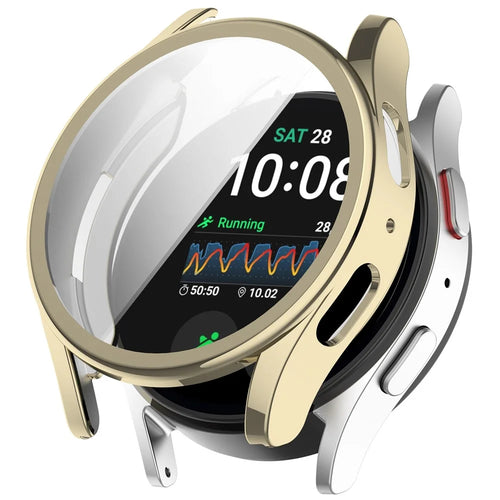 For Samsung Galaxy Watch7 40mm Watch Case Electroplating TPU Full Cover - Gold - 1