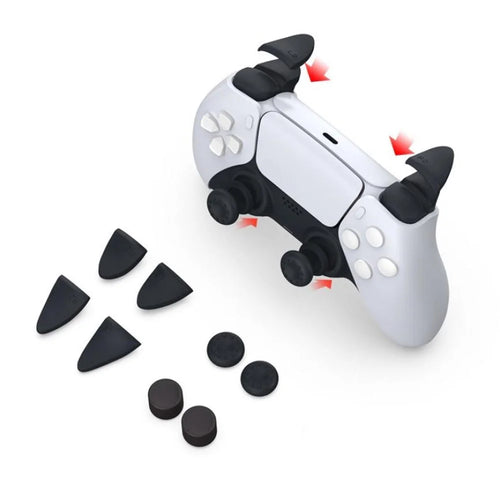 8PCS/Set L2 R2 Trigger Button + Rocker Cap for Sony PS5 Gamepad - 1