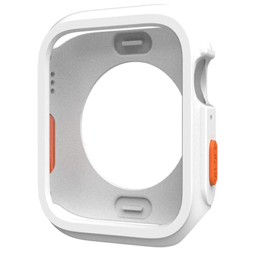 For Apple Watch Series SE3 / SE2 / SE1 /  6 / 5 / 4 44mm / 7 / 8 / 9 45mm Drop Protection TPU Watch Frame Case - White - 1