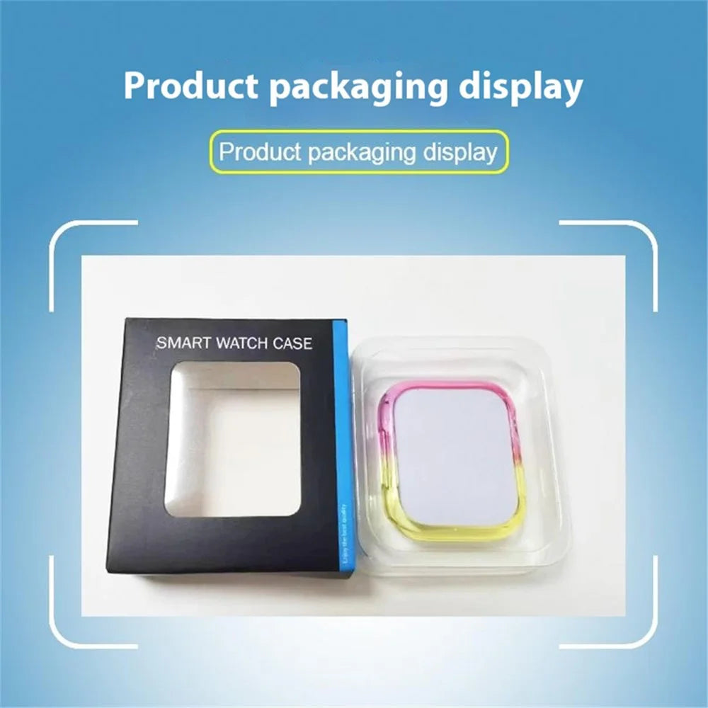 For Apple Watch Series SE3 / SE2 / SE1 /  6 / 5 / 4 40mm  /  7  /  8  /  9 41mm Dual Color Translucent Matte TPU Watch Case - Purple+Blue - 6