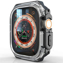 For Apple Watch Series SE3 / SE2 / SE1 /  6 / 5 / 4 44mm Watch Frame Case PC+TPU Protector - Black - 1