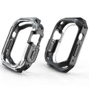 For Apple Watch Series SE3 / SE2 / SE1 /  6 / 5 / 4 44mm Watch Frame Case PC+TPU Protector - Black - 3