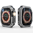 For Apple Watch Series SE3 / SE2 / SE1 /  6 / 5 / 4 44mm Watch Frame Case PC+TPU Protector - Black - 6