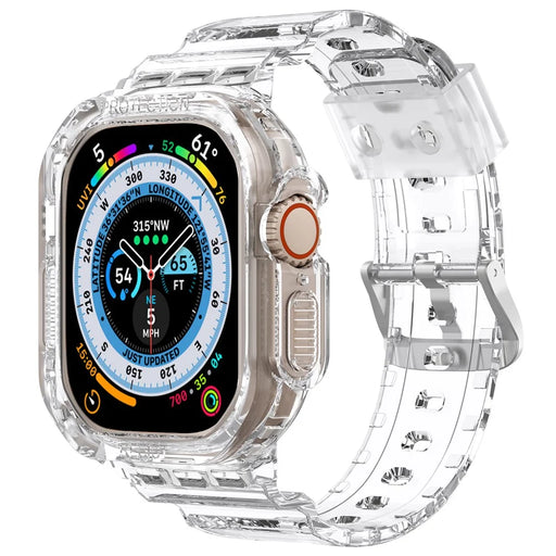 AHASTYLE WG103 For Apple Watch Ultra 49mm / Watch Ultra 2 49mm TPU Band with Case Replacement Sport Strap - 1
