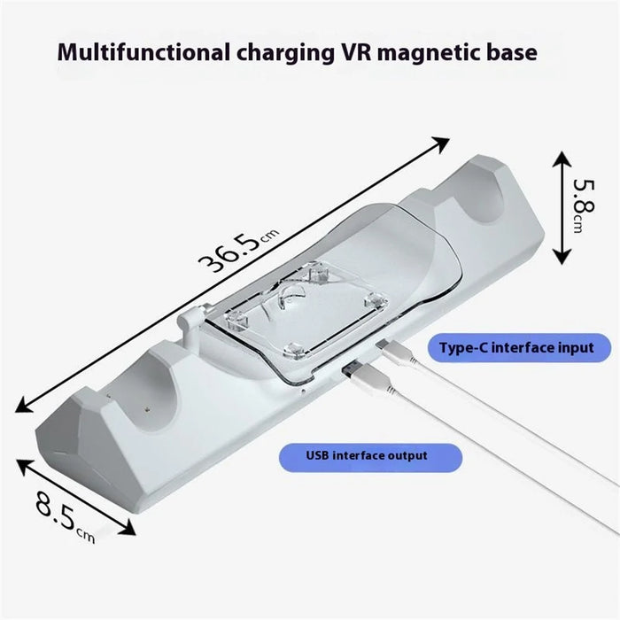 Q6-3 Charging Dock Station for Meta Quest 3 , 30W Fast Charging Stand with RGB Light - 5