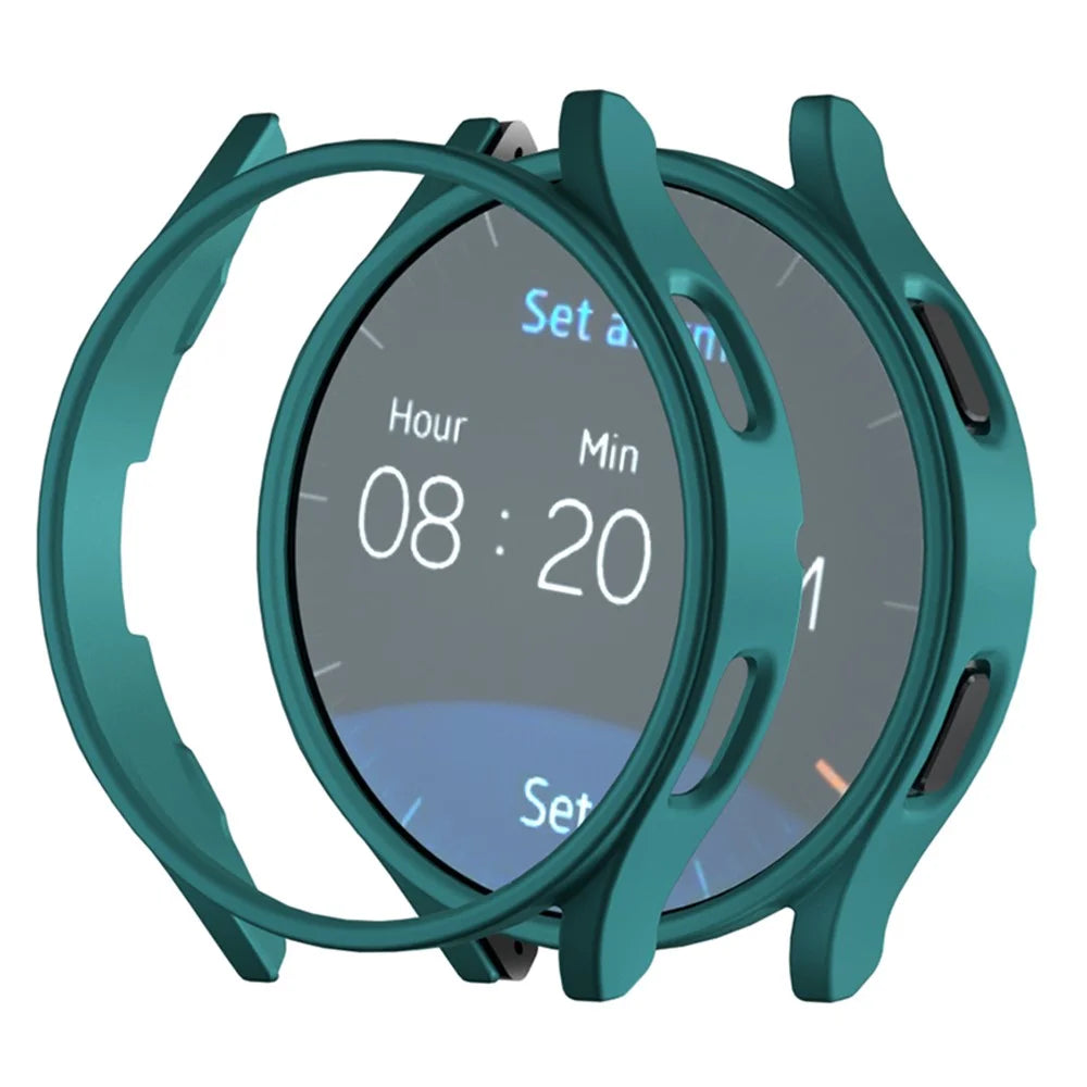 For Samsung Galaxy Watch7 40mm Case Hard PC Hollow Protective Watch Cover - Green - 1