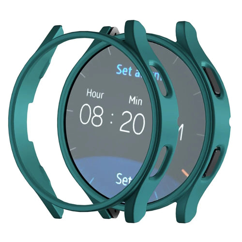 For Samsung Galaxy Watch7 40mm Case Hard PC Hollow Protective Watch Cover - Green - 1