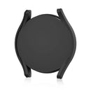For Samsung Galaxy Watch7 44mm Matte Case with Tempered Glass Screen Film Hard PC Watch Cover - Black - 6