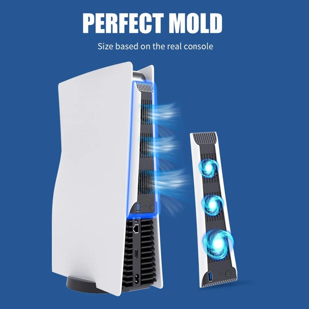 TOPWOLF HS-PS5028 For Sony Playstation 5 Game Console Cooling Fan Low Noise Heat Dissipation Fan Cooler - 5