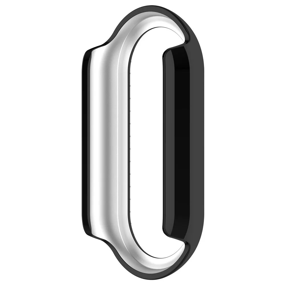 For Xiaomi Smart Band 9 / 9 NFC Rhinestone Decor Hollow-Out Cover PC Watch Frame Case - Black - 5