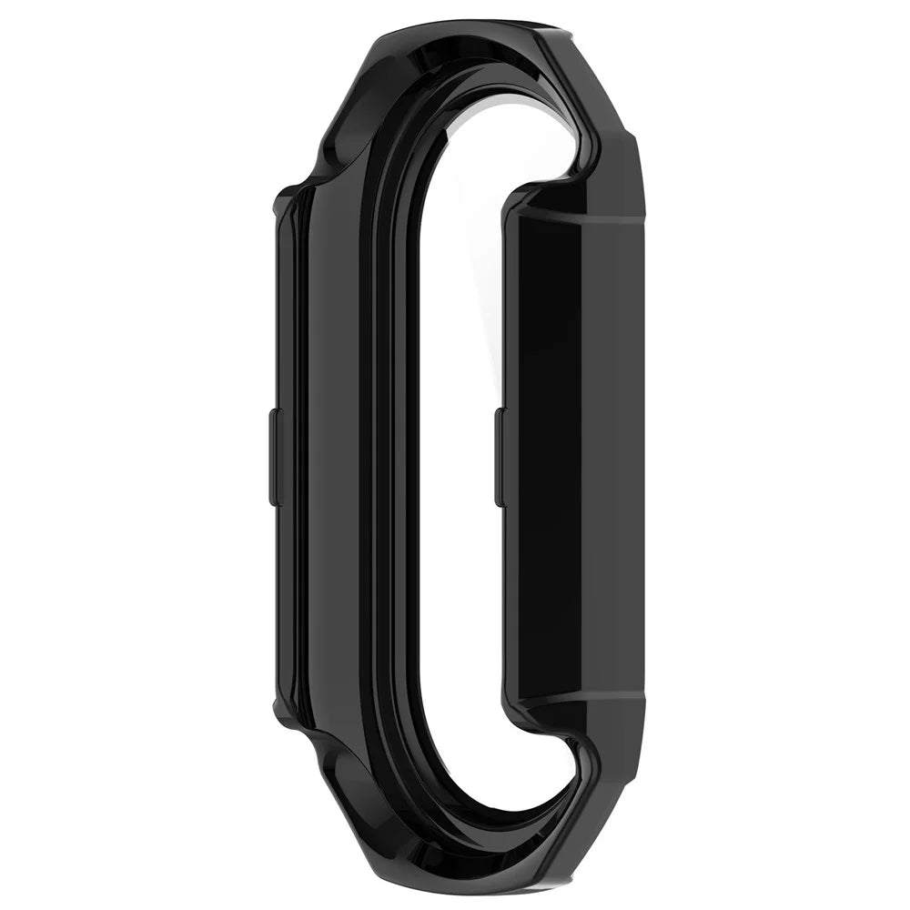 For Xiaomi Smart Band 9 NFC / Smart Band 9 Anti-Scratch Hard PC Watch Case with Tempered Glass Film - Black - 5