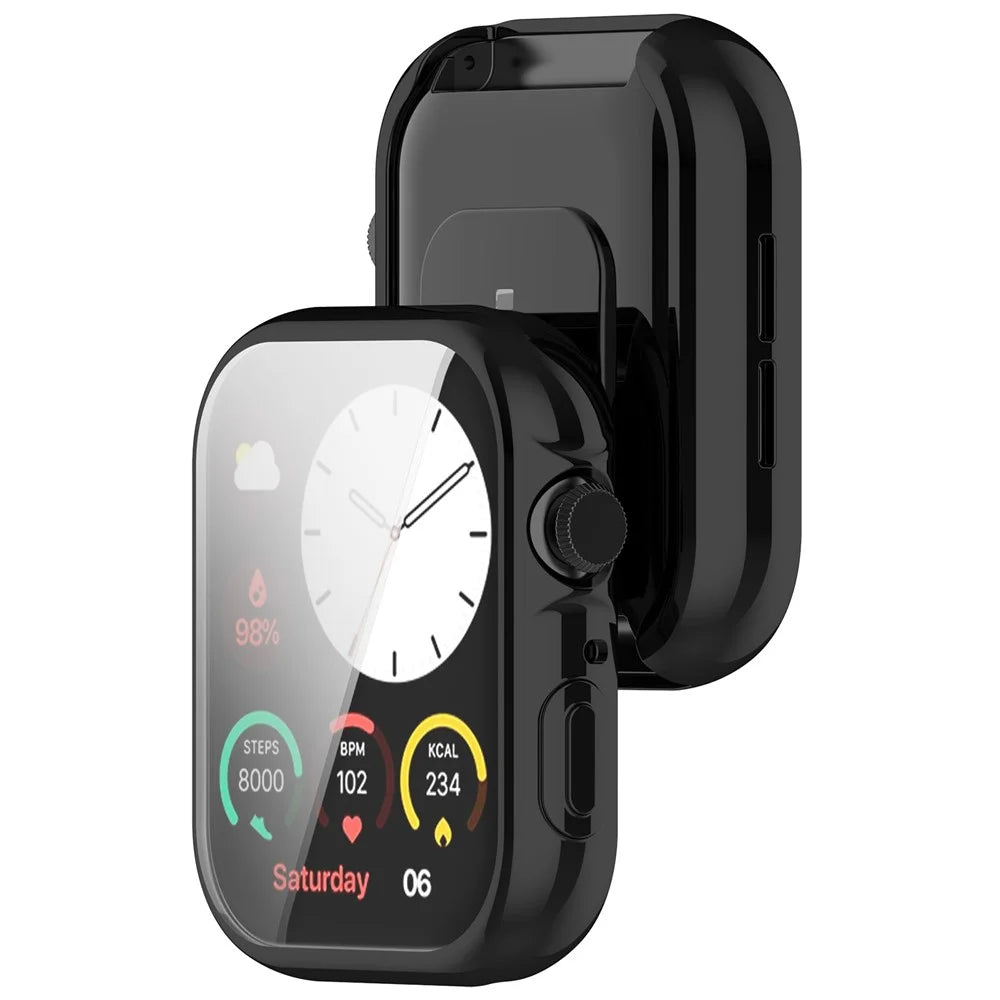 For Noise Colorfit Ultra 3 Drop Protection TPU Cover Watch Frame Case Edge Protector - Black - 6