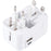 HH202-C Worldwide All in One Universal Travel Charger Adapter Wall Charge Plug with 1 USB+1 Type-C - 3