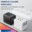 HH904 Worldwide Travel Charge Adapter Wall Plug Converter with 4 USB + 2 Type-C - Black - 2