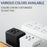 HH904 Worldwide Travel Charge Adapter Wall Plug Converter with 2 USB + 2 Type-C - Black - 2